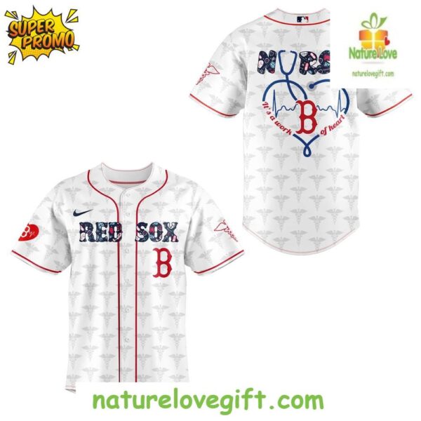 Boston Red Sox NURSES NIGHT 2025 White Baseball Jersey