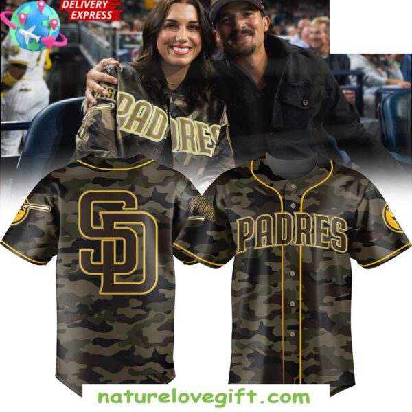 San Diego Padres Camo Jersey Baseball Fan Apparel