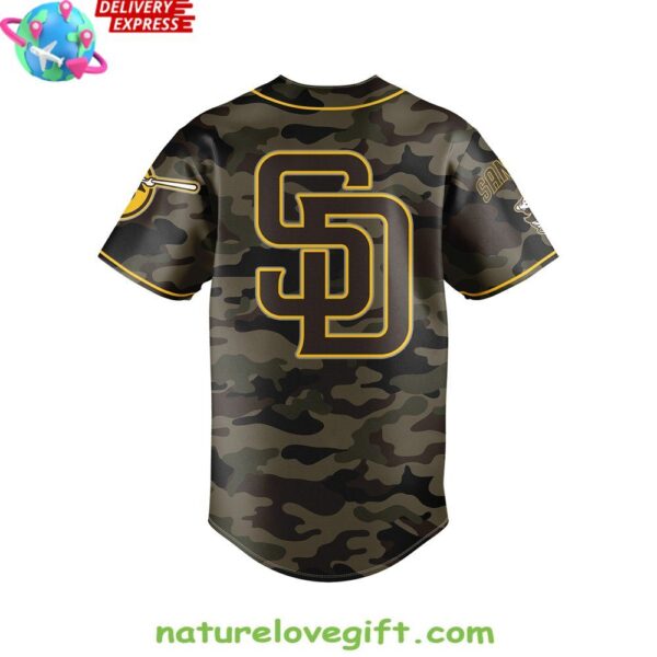San Diego Padres Camo Jersey Baseball Fan Apparel