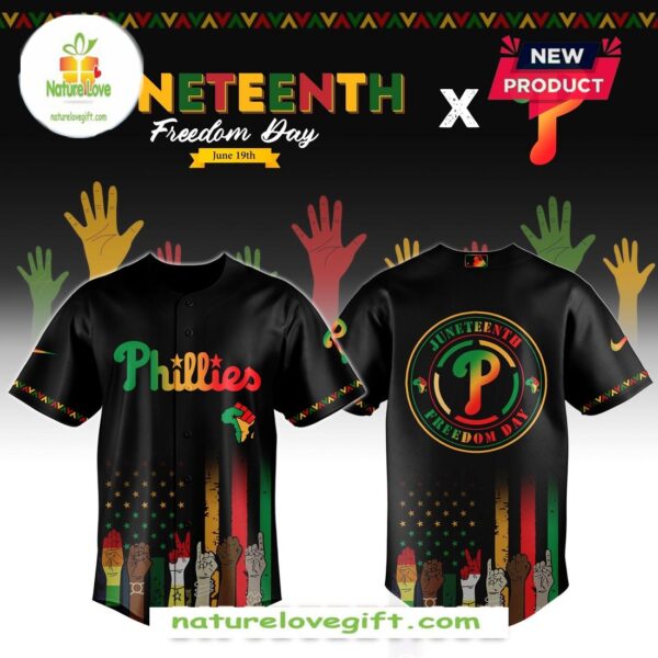 Philadelphia Phillies MLB Juneteenth Baseball Jersey