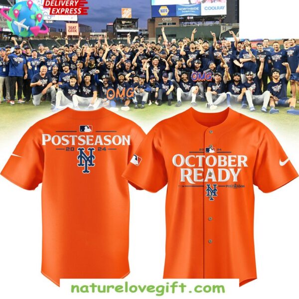New York Mets Orange October Baseball Jersey Ready for Game Day