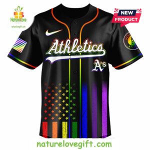 Athletics Happy Pride Month Baseball Jersey 2