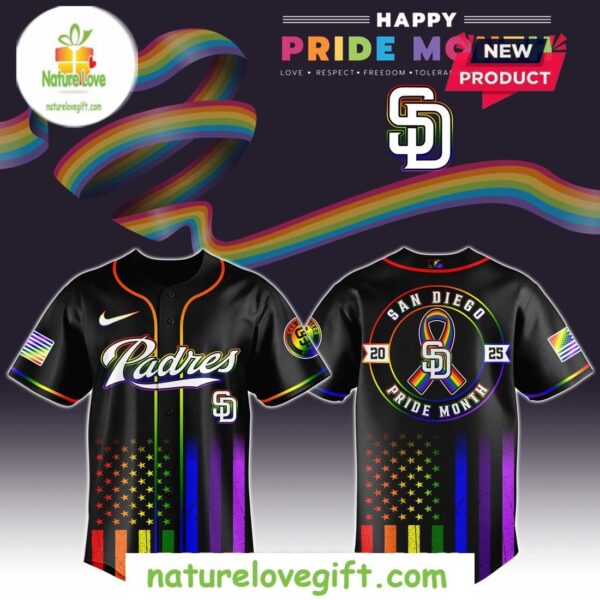 San Diego Padres Pride Month MLB Baseball Jersey