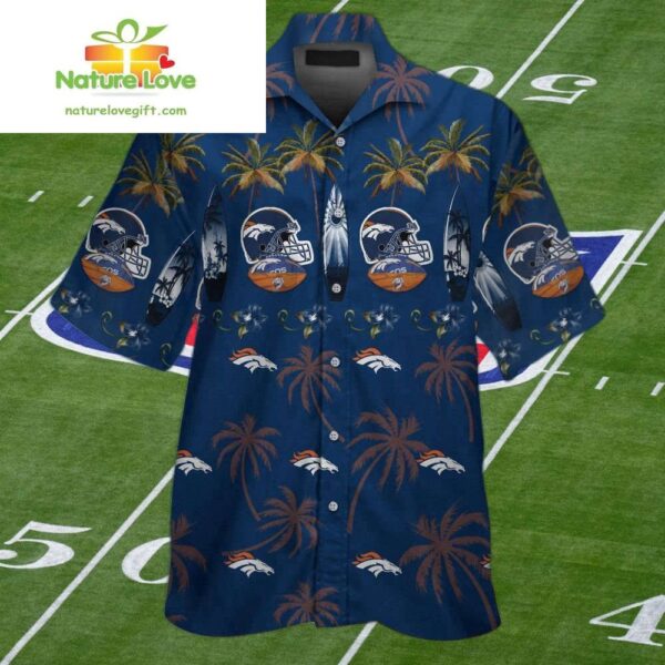 Denver Broncos Hawaiian Shirt Set for Men Women Kids