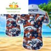 Denver Broncos Hawaiian Shirt Tropical Print by