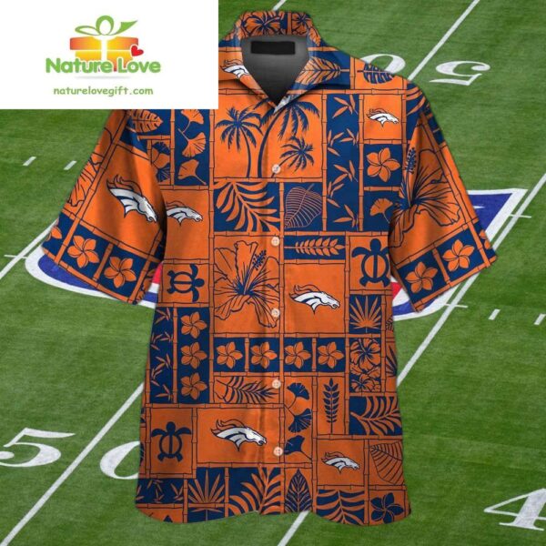Denver Broncos Hawaiian Shirt Tropical Set for Men Women Kids