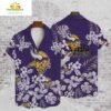 Minnesota Vikings Hibiscus Hawaiian Shirt NFL Game Day Fan Gear