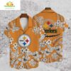 Pittsburgh Steelers Hibiscus Hawaiian Shirt NFL Merchandise