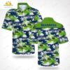 Seattle Seahawks Hawaiian Shirt Floral Aloha Football Fan Gift