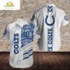 Show Your Team Spirit with our Indianapolis Colts Football Logo Hawaiian Shirt!