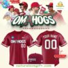 Arkansas Razorbacks 2025 Baseball Jersey Omahogs Fan Apparel