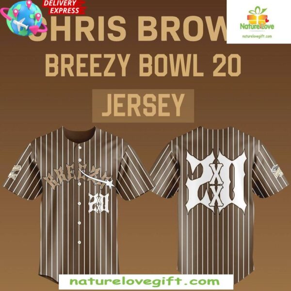 Chris Brown Breezy Bowl 20 Baseball Jersey