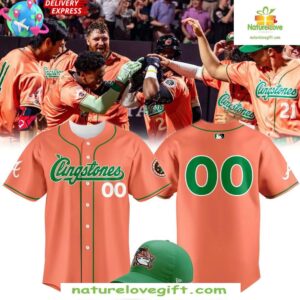 Columbus Clingstones Peach Baseball Jersey
