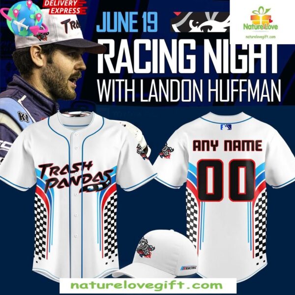 Rocket City Trash Pandas 2025 Racing Night Jersey Baseball