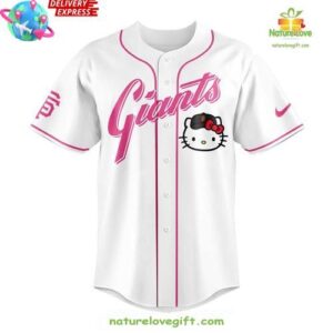 San Francisco Giants x Hello Kitty Special White Jersey InspirDG 2