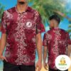 Alabama Crimson Tide Hawaiian Shirt Short Sleeve Tropical Aloha