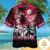 Alabama Crimson Tide Hawaiian Shirt Tropical Button Up Short Sleeve