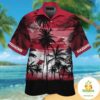 Arkansas Razorbacks Hawaiian Shirt Tropical Palm Aloha Button Up