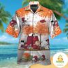 Arkansas Razorbacks Snoopy Hawaiian Shirt Aloha Short Sleeve Button Up