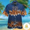 Auburn Tigers Hawaiian Shirt Short Sleeve Button Up Tropical Aloha
