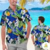 Duke Blue Devils Personalized Tropical Floral Hawaiian Shirts