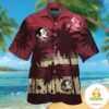 Florida State Seminoles Short Sleeve Button Up Tropical Hawaiian Shirt