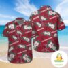 Hawaiian Razorbacks Aloha Shirt Tropical Short Sleeve Shirts
