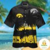 Iowa Hawkeyes Hawaiian Shirt Tropical Short Sleeve Button Up Aloha