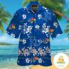 Kansas Jayhawks Hawaiian Shirt Short Sleeve Aloha Button Up