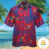 Kansas Jayhawks Hawaiian Shirt Tropical Short Sleeve Button Up