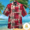 Louisville Cardinals Short Sleeve Button Up Tropical Aloha Shirt