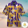 LSU Tigers Hawaiian Shirt Short Sleeve Button Up Aloha Tropical VER02