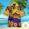 LSU Tigers Hawaiian Shirt Short Sleeve Button Up Aloha Tropical VER06