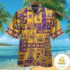 LSU Tigers Hawaiian Shirt Short Sleeve Button Up Tropical Aloha