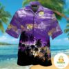 LSU Tigers Hawaiian Shirt Tropical Short Sleeve Button Up Aloha