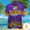 LSU Tigers Short Sleeve Button Up Tropical Hawaiian Shirt