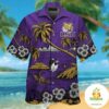 LSU Tigers Short Sleeve Button Up Tropical Island Hawaiian Shirt