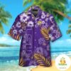 LSU Tigers Short Sleeve Hibiscus Tropical Hawaiian Shirt