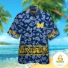 Michigan Wolverines Hawaiian Shirt Short Sleeve Aloha Button Up