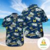 Michigan Wolverines Hawaiian Shirt Short Sleeve Button Up Aloha Shirts