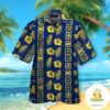 Michigan Wolverines Hawaiian Shirt Tropical Short Sleeve Button Up