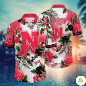 Nebraska Cornhuskers NCAA Hawaiian Shirt Hot Seasontime Aloha Style