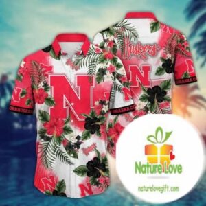 Nebraska Cornhuskers NCAA Hawaiian Shirt Hot Seasontime Aloha Shirt Trendy Aloha 4