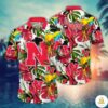 Nebraska Cornhuskers NCAA Hawaiian Shirt Tan Aloha Football Fan Gear
