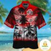 Ohio State Buckeyes Hawaiian Shirt Tropical Aloha Button Up