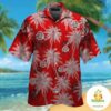 Ohio State Buckeyes Hawaiian Shirt Tropical Short Sleeve Button Up