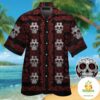 Oklahoma Sooners Hawaiian Shirt Skull Print Aloha Button Up