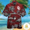 Oklahoma Sooners Hawaiian Shirt Tropical Aloha Button Up Shirts