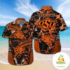 Oklahoma State Cowboys Hawaiian Shirt Fishing Short Sleeve Aloha Top