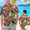Personalized Ohio State Buckeyes Tropical Hawaiian Shirt